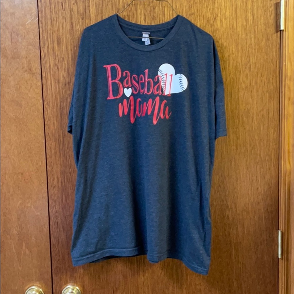 Baseball mom tshirt 2xl
